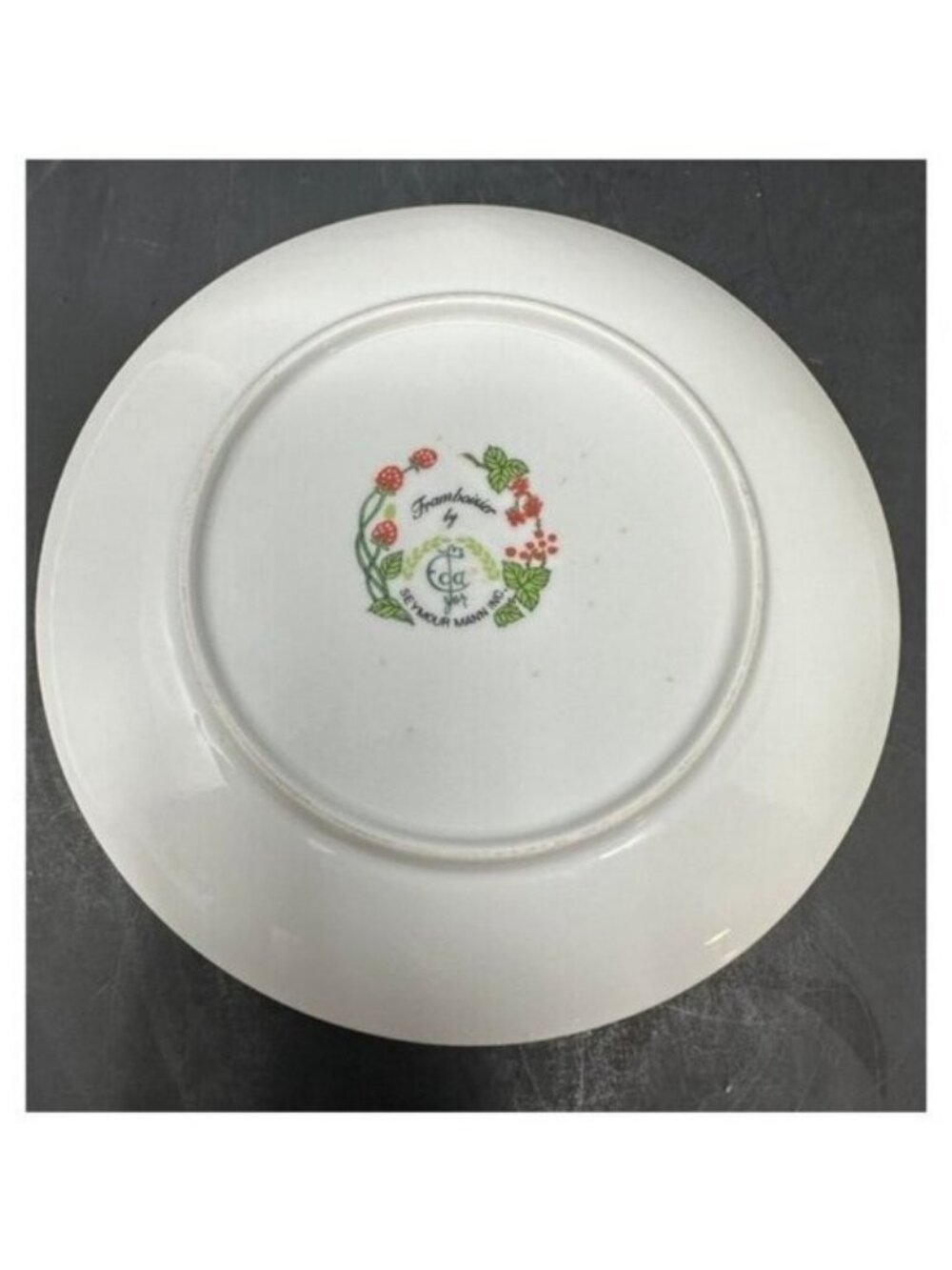 Vtg 1970s SEYMOUR MANN EDA FRAMBOISIER Salad Dessert Plates Set of 3 Raspberries - Picture 8 of 14
